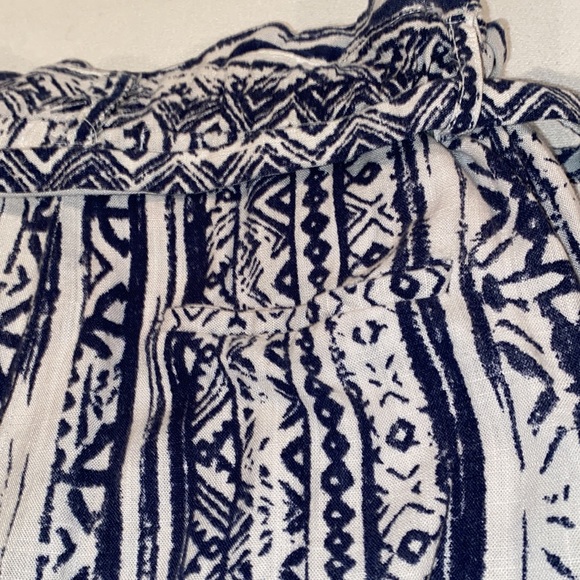 Cali 1850 Women's Navy/ White Linen/ Viscose Beach Boho Pants Size XS - Picture 9 of 9